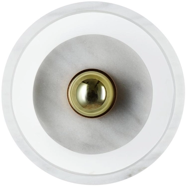 Minimalistyczny kinkiet ścienny Universo ST-10050W Step marmur biały