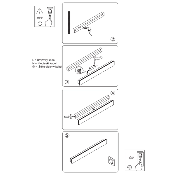 Ścienny kinkiet Bodo LP-789/1W 90 BK LED 12W 3000-6000K IP54 czarny