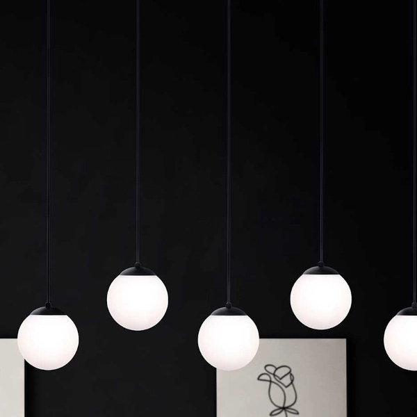 Kule wiszące na listwie CAMINA K-4747 nowoczesna lampa czarna