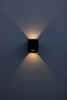 Ścienna LAMPA zewnętrzna GEMINI XF 5104002012 Lutec kinkiet OPRAWA metalowa LED 9W 3000K kwadratowa IP54 czarna