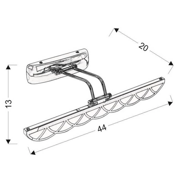 Kinkiet nad lustro Move 21-72856 LED 6W 4000K regulowany chrom