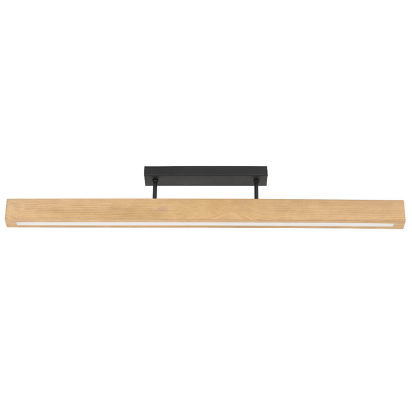 Salonowa lampa nasufitowa Teo 6619 LED 22W 3000K belka drewniana