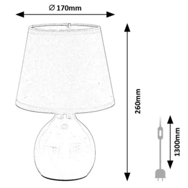 Dziecięca lampa stołowa Ingrid 74078 do sypialni ceramika różowy