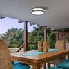 Zewnętrzna LAMPA sufitowa stropowa STUTTGART 8684 Rabalux okrągła OPRAWA metalowy plafon outdoor IP44 grafitowy