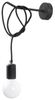 Kinkiet LAMPA ścienna SL.0373 industrialna OPRAWKA na żarówkę bulb loft czarna