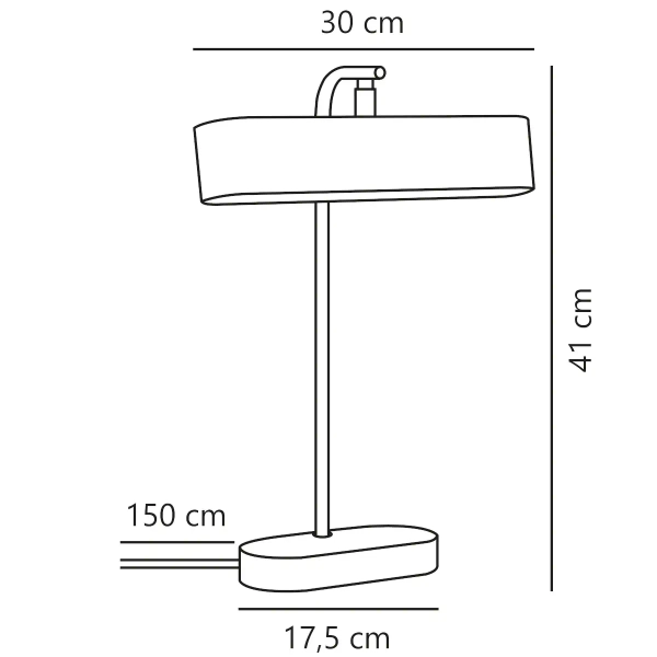 Gabinetowa lampka stołowa Merlin 2412285003 regulowana czarny