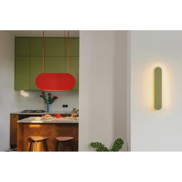 Ledowa lampa ścienna Riflo RIWA64002 LED 3W 3000K burgundowy