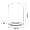 Sufitowa lampa Point 1258 BROSline spot do jadalni metalowa czarna