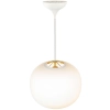 Zwisająca szklana lampa Navone 2220443001 kula szkło opalowe mosiądz