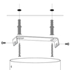 Lampa wisząca kaskadowa Sopel 33623 Sigma cylindriczne klosze biała