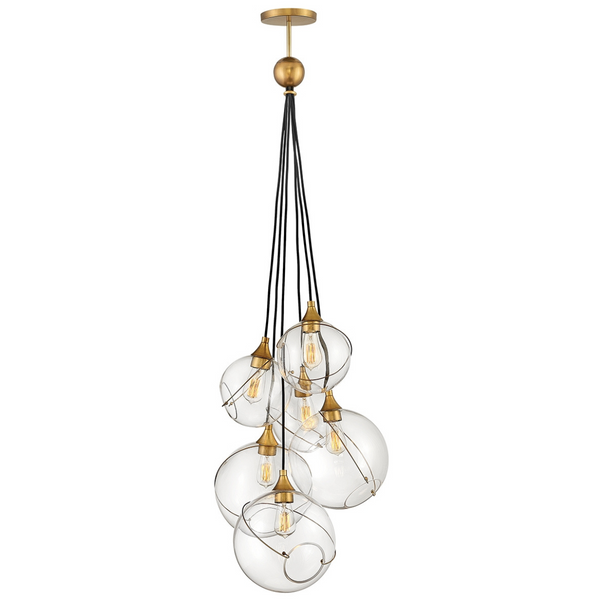 Kulista lampa wisząca QN-SKYE-6P balls kule przeźroczyste
