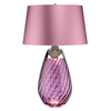 Stolikowa lampa nocna Lena LENA-TL-L-PLUM szklana śliwkowa