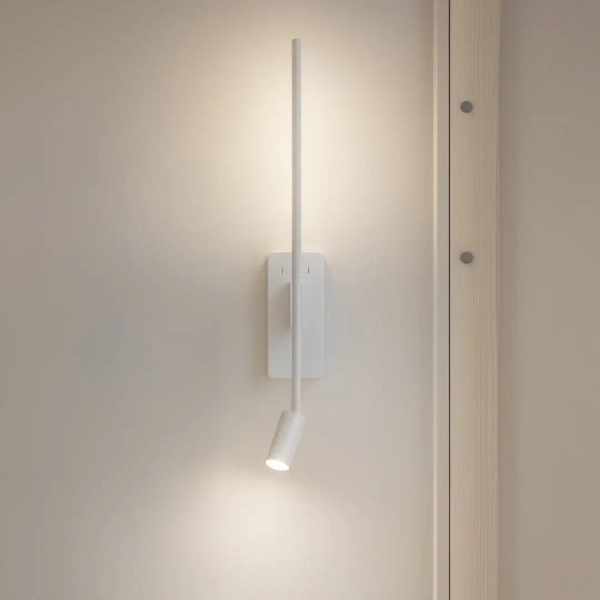 Pionowa lampa ścienna do czytania Torch ML1567 LED 6W+3W 4000K biały