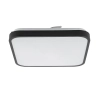 Minimalistyczna lampa sufitowa AGNES SQUARE 10984 LED 16W 4000K IP44 czarna