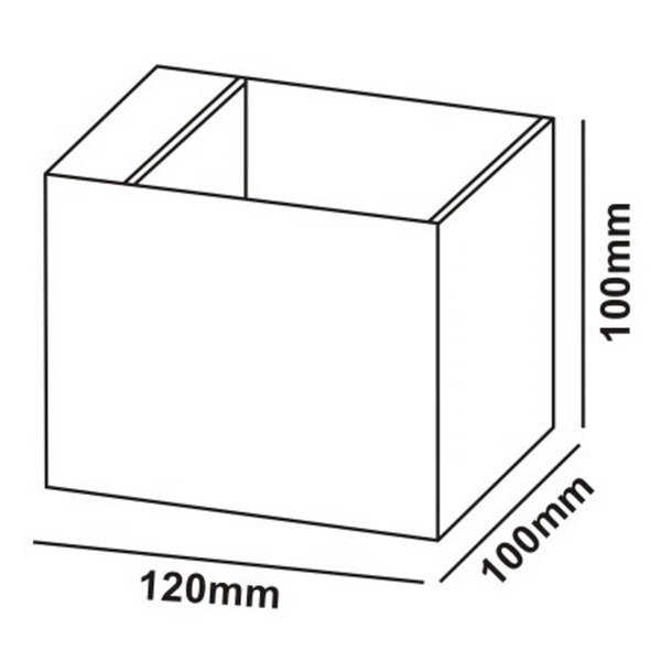 LAMPA ścienna ALASKA LP-104/1W BK Light Prestige prostokątna OPRAWA kinkiet metalowy czarny
