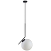 LAMPA wisząca CONDI MDM-7475/1-L-G MDECO modernistyczna OPRAWA szklany ZWIS kula ball mosiądz biała