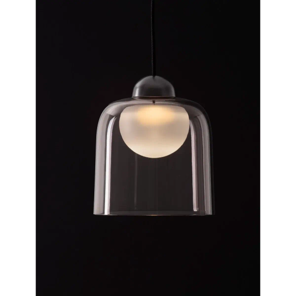 Cylindryczna wisząca lampa TAVENCO LE45211 LED 5W 3000K do jadalni czarny