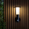 Elewacyjna lampa Tarrow 106467 LED 1,7W 3000K czujnik PIR IP44 czarna