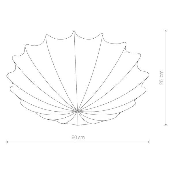 Designerski plafon abażurowy Form 9672 biała lampa nad łóżko