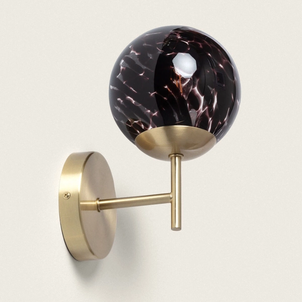 Kulisty kinkiet ścienny Sfero ABR-SKS-E14 Abruzzo czarny złoty