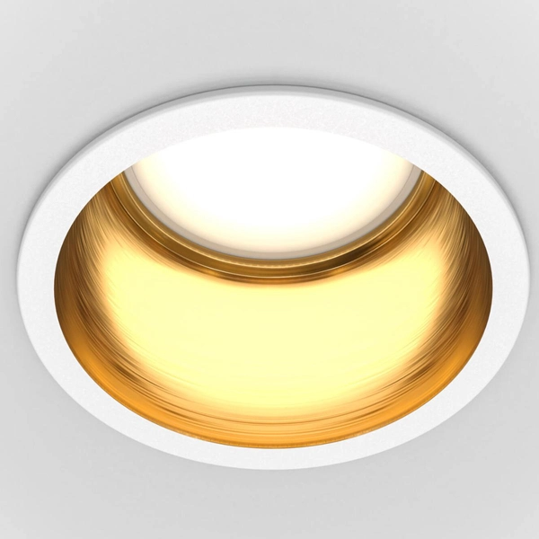 Oczko sufitowe Reif DL049-01WG podtynkowe białe złote