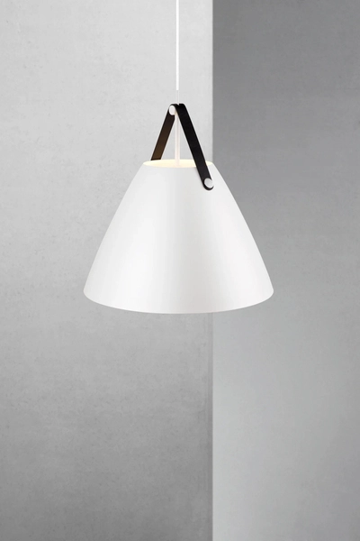 Minimalistyczna lampa wisząca Strap 84353001 Nordlux biała