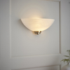 Lampa ścienna WELLES-1WBAB Endon półokrągła antyczny mosiądz