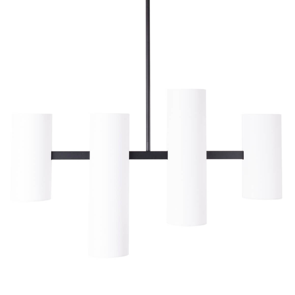 Salonowa lampa wisząca Laxer P0502 Maxlight skracana metalowa tuby biała