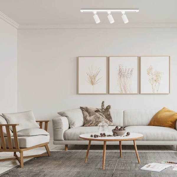 Regulowana przysufitowa lampa 1m Tiger Track ML2127 na listwie biały