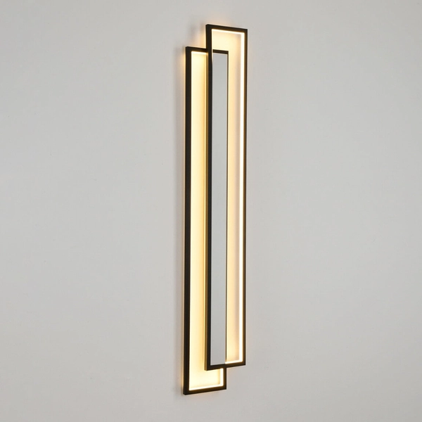 Metalowa lampa ścienna SYMMETRY ST-MD1027M LED 39W 3000K frame czarna