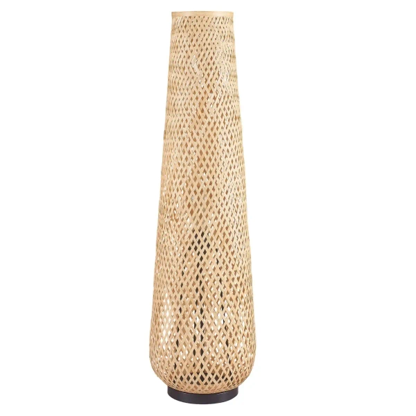 Podłogowa lampa bambusowa Zanzibar 330130 ażurowa beżowa