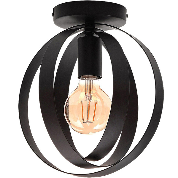 Nowoczesna lampa sufitowa Cortado 5359 metalowe pierścienie czarne