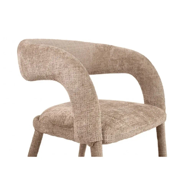 Tkaninowe krzesło IRIS MM001501100351 beżowe do jadalni 47cm
