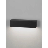 Prostokątny led ścienny RAVEZCO LE75199 LED 8W 3000K IP65 czarna