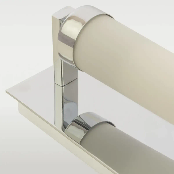 Szklany kinkiet Dublin W01155CH Cosmolight srebrny przezroczysty