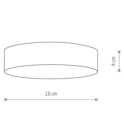 Salonowa lampa sufitowa Lid Round 10412 Nowodvorski LED 25W 4000K biała
