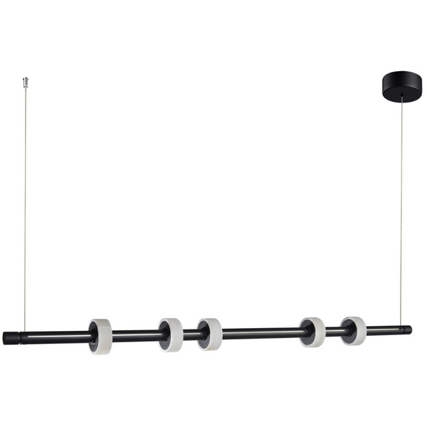 Minimalistyczna lampa wisząca Ringo ST-8955P-L Step LED 18W 3000K czarna