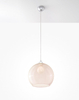 Szklana LAMPA wisząca SL.0249 OPRAWA zwis kula szampańska