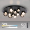 Sufitowa lampa na pilot PURE LINES czarna 6588-15 11xLED 3W 2200-5000K zmienna barwa