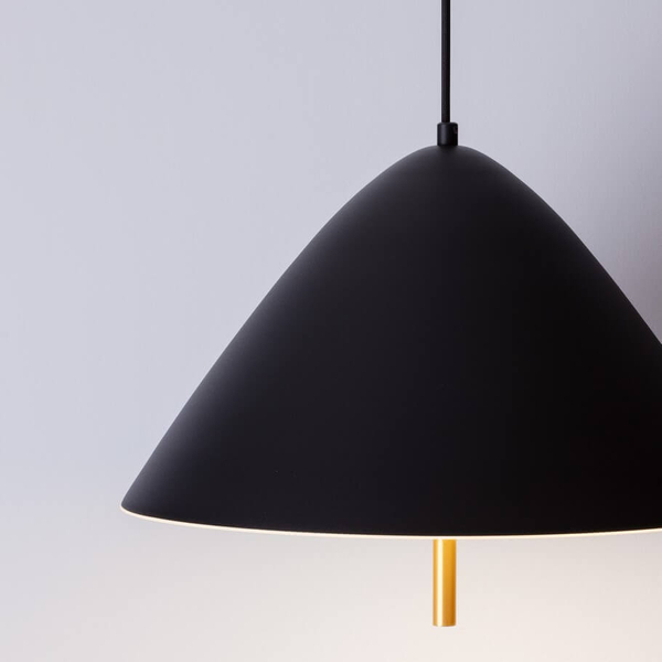 Wisząca lampa jadalniana CARAPARI LE44654 LED 17W 3000K czarna