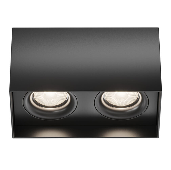 Lampa sufitowa kostka Slim C015CL-02B Maytoni prostokątna czarna
