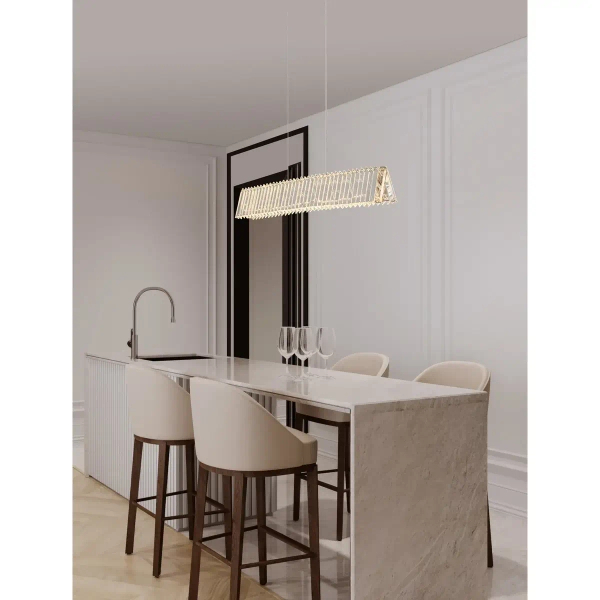 Wisząca lampa glamour CANLIRA LE45158 LED 28W 3000K crystals przezroczyste
