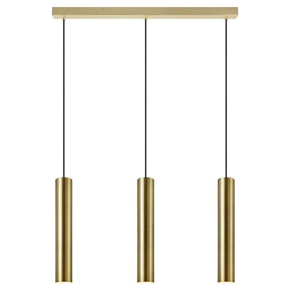 LAMPA wisząca RUBEN 107883 Markslojd metalowa OPRAWA na listwie ZWIS tuby złote