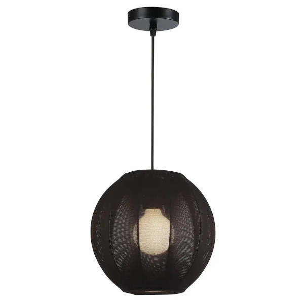 Loftowa wisząca lampa Dana ML1806 kula z tkaniny czarny