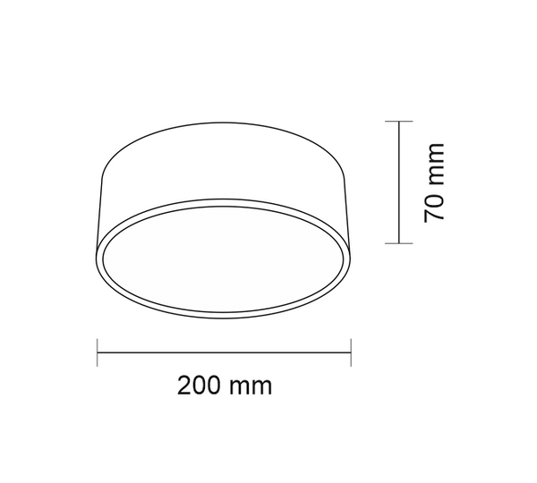 Natynkowa LAMPA sufitowa ZAMA 8587 Shilo łazienkowa OPRAWA metalowa LED 16W 4000K okrągła IP44 czarna