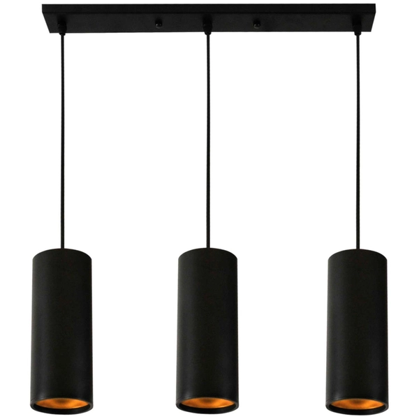 LAMPA wisząca LATI 307583 Polux metalowa OPRAWA listwa ZWIS tuby czarne