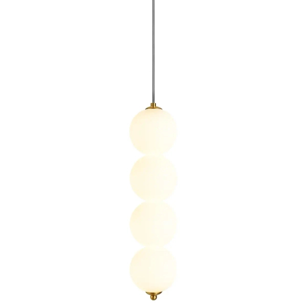 Zwisająca lampa do jadalni Pontti LWKM4 LED 12W 3000K kule złoty