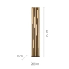 Stojąca lampa z pilotem Q-AKUSTIK brązowa 822-79 1xLED 30W 2700-5000K drewniana