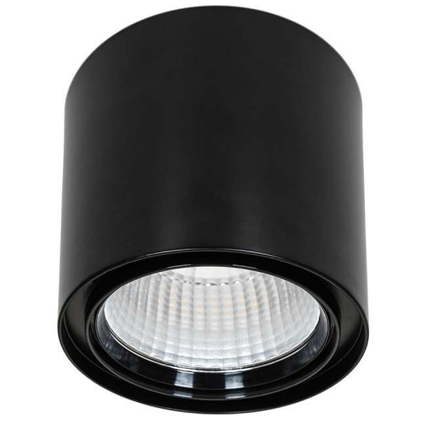 Downlight LAMPA sufitowa LUNA WG-706R/BK-WW/70 Italux metalowa OPRAWA spot LED 40W 3000K tuba czarna