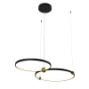 Pierścieniowa lampa wisząca Kido PL0139 Yaskr LED 34W 3000K mosiądz czarna